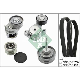 Jeu de courroies trapézoïdales à nervures INA OEM 03C903023AX Jeu de courroies trapézoïdales à nervures INA OEM 03C903023AX