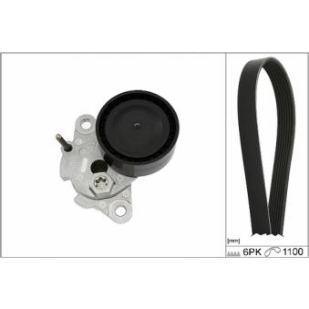 Jeu de courroies trapézoïdales à nervures INA OEM 06K903133G Jeu de courroies trapézoïdales à nervures INA OEM 06K903133G