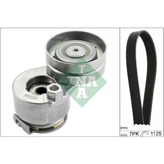 Jeu de courroies trapézoïdales à nervures INA [529 0088 10]