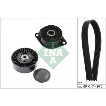 Jeu de courroies trapézoïdales à nervures INA OEM 028145278E