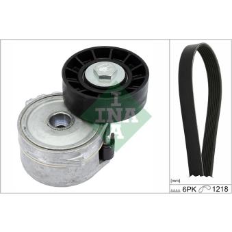 Jeu de courroies trapézoïdales à nervures INA [529 0105 10]