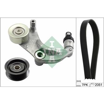 Jeu de courroies trapézoïdales à nervures INA OEM 04301RNA305