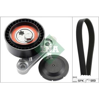 Jeu de courroies trapézoïdales à nervures INA [529 0160 10]