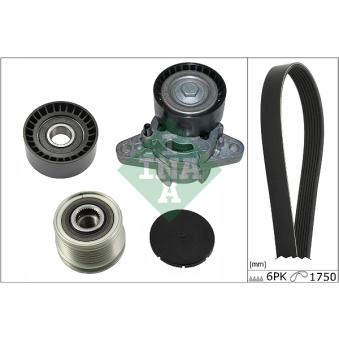 Jeu de courroies trapézoïdales à nervures INA OEM 231007707R Jeu de courroies trapézoïdales à nervures INA OEM 231007707R