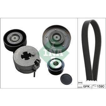 Jeu de courroies trapézoïdales à nervures INA OEM 044260849B