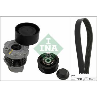 Jeu de courroies trapézoïdales à nervures INA [529 0187 10]