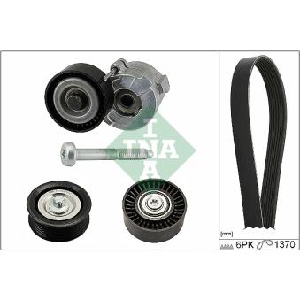 Jeu de courroies trapézoïdales à nervures INA OEM 6340666 Jeu de courroies trapézoïdales à nervures INA OEM 6340666