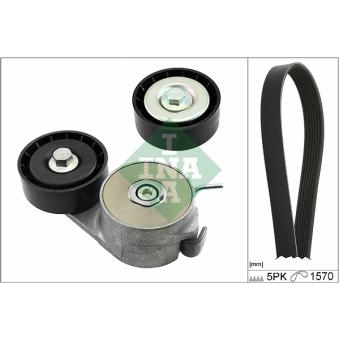 Jeu de courroies trapézoïdales à nervures INA 529 0223 10