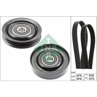 Jeu de courroies trapézoïdales à nervures INA OEM 1172070J00