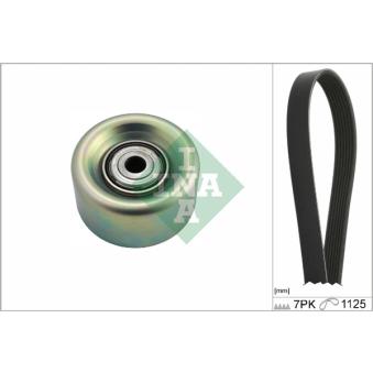 Jeu de courroies trapézoïdales à nervures INA 529 0231 10 pour KIA OPTIMA 1.6 - 110cv