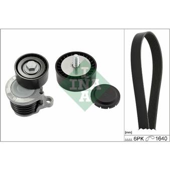 Jeu de courroies trapézoïdales à nervures INA [529 0238 10]