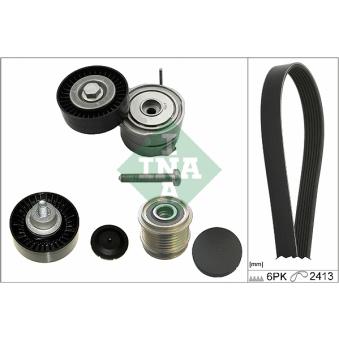 Jeu de courroies trapézoïdales à nervures INA OEM 06E903341B