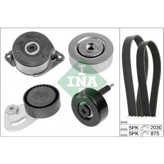 Jeu de courroies trapézoïdales à nervures INA OEM PQS101300