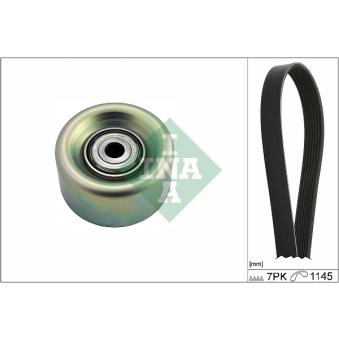 Jeu de courroies trapézoïdales à nervures INA 529 0272 10 pour KIA OPTIMA 1.6 - 110cv