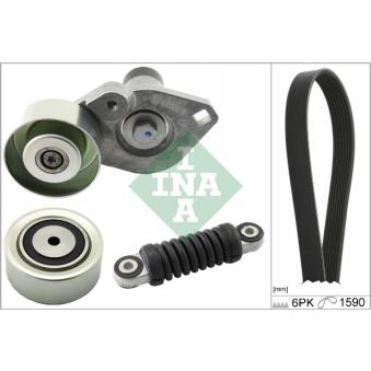 Jeu de courroies trapézoïdales à nervures INA [529 0276 10]