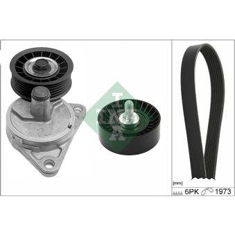 Jeu de courroies trapézoïdales à nervures INA OEM 1049577