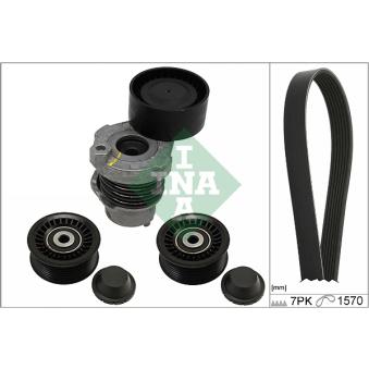 Jeu de courroies trapézoïdales à nervures INA OEM 117207504R