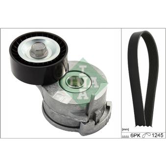 Jeu de courroies trapézoïdales à nervures INA [529 0291 10]