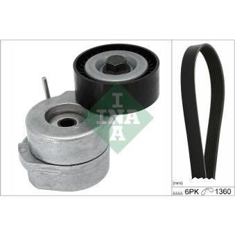 Jeu de courroies trapézoïdales à nervures INA [529 0293 10]