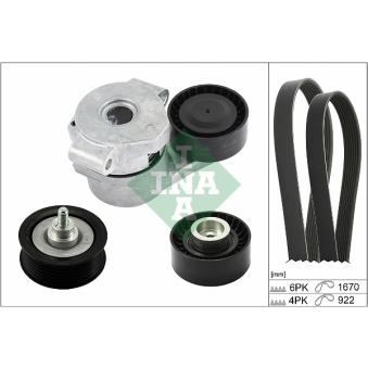 Jeu de courroies trapézoïdales à nervures INA OEM 1372762 Jeu de courroies trapézoïdales à nervures INA OEM 1372762