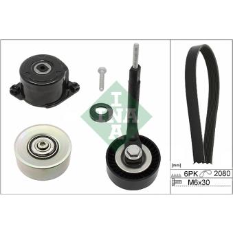 Jeu de courroies trapézoïdales à nervures INA OEM 11287799464 Jeu de courroies trapézoïdales à nervures INA OEM 11287799464