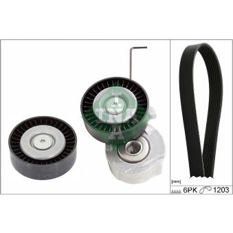 Jeu de courroies trapézoïdales à nervures INA OEM 30757007 Jeu de courroies trapézoïdales à nervures INA OEM 30757007