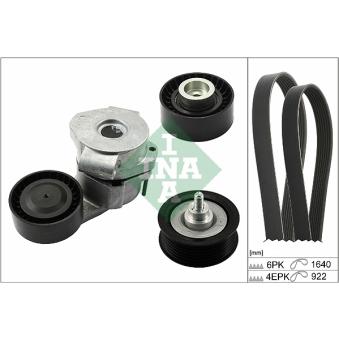 Jeu de courroies trapézoïdales à nervures INA OEM 1372398 Jeu de courroies trapézoïdales à nervures INA OEM 1372398