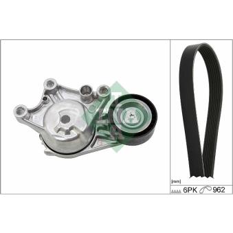 Jeu de courroies trapézoïdales à nervures INA OEM 1611503880 Jeu de courroies trapézoïdales à nervures INA OEM 1611503880