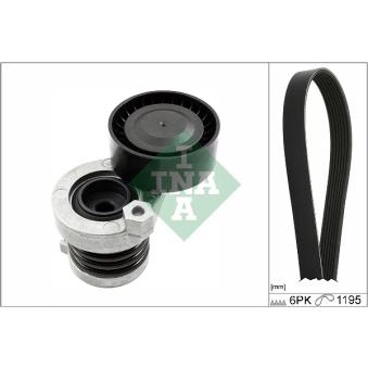 Jeu de courroies trapézoïdales à nervures INA OEM 117202495R