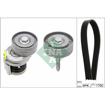 Jeu de courroies trapézoïdales à nervures INA OEM 03C145276B