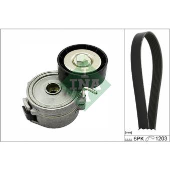 Jeu de courroies trapézoïdales à nervures INA OEM 5751F5 Jeu de courroies trapézoïdales à nervures INA OEM 5751F5