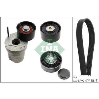 Jeu de courroies trapézoïdales à nervures INA OEM 7556251