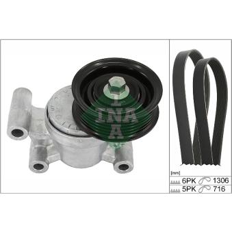 Jeu de courroies trapézoïdales à nervures INA OEM LF5115909C Jeu de courroies trapézoïdales à nervures INA OEM LF5115909C