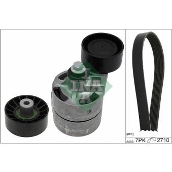 Jeu de courroies trapézoïdales à nervures INA OEM 1385379