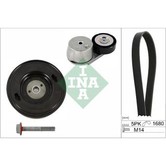 Jeu de courroies trapézoïdales à nervures INA OEM 9117588