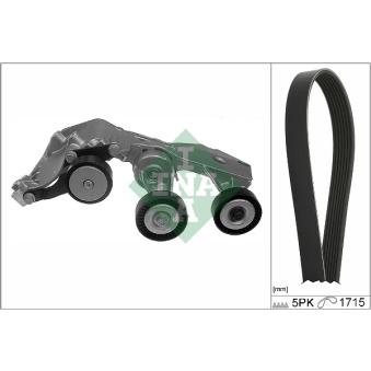 Jeu de courroies trapézoïdales à nervures INA [529 0410 10]