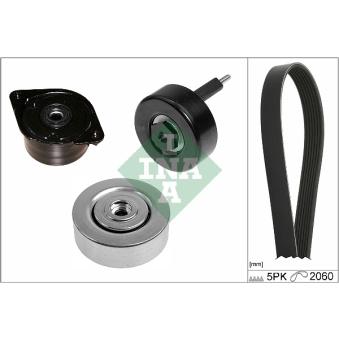 Jeu de courroies trapézoïdales à nervures INA [529 0414 10]