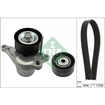 Jeu de courroies trapézoïdales à nervures INA OEM 8200357406