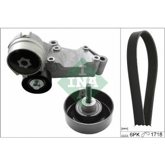 Jeu de courroies trapézoïdales à nervures INA OEM 98FF6C301DD