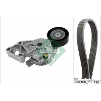 Jeu de courroies trapézoïdales à nervures INA OEM YM216K254AA