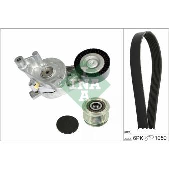 Jeu de courroies trapézoïdales à nervures INA [529 0468 20]