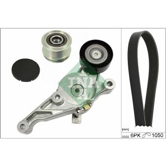 Jeu de courroies trapézoïdales à nervures INA OEM 03L903024E