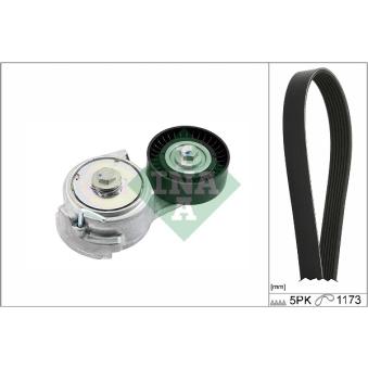 Jeu de courroies trapézoïdales à nervures INA [529 0478 10]