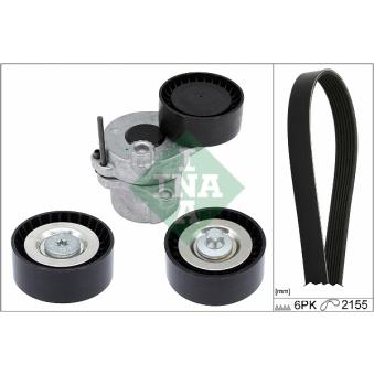 Jeu de courroies trapézoïdales à nervures INA [529 0479 10]