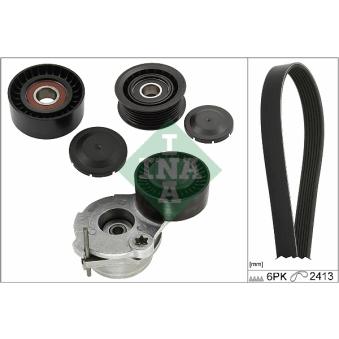 Jeu de courroies trapézoïdales à nervures INA [529 0484 10]