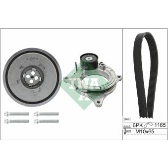 Jeu de courroies trapézoïdales à nervures INA OEM 11288646472