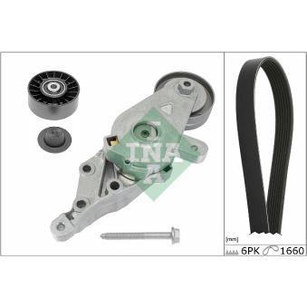 Jeu de courroies trapézoïdales à nervures INA OEM 038903137J