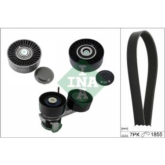 Jeu de courroies trapézoïdales à nervures INA OEM 7556251