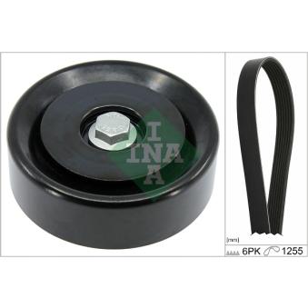 Jeu de courroies trapézoïdales à nervures INA OEM 252122B120