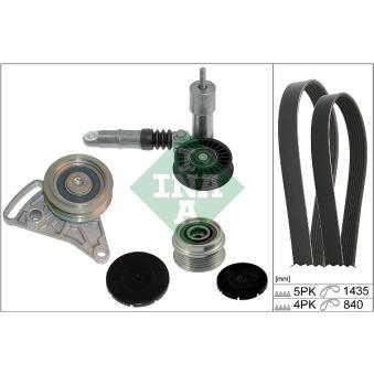 Jeu de courroies trapézoïdales à nervures INA OEM 038903119M Jeu de courroies trapézoïdales à nervures INA OEM 038903119M